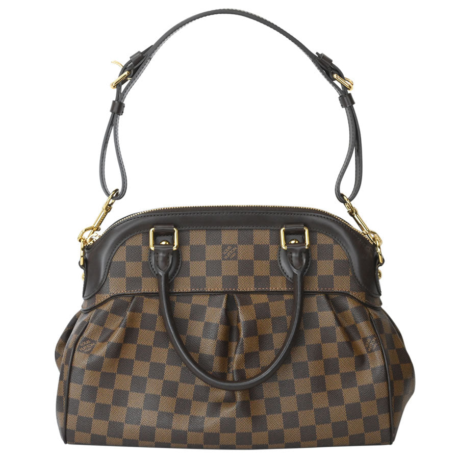 Louis Vuitton Trevi PM Damier Ebene 2 Way Handbag Shoulder Bag