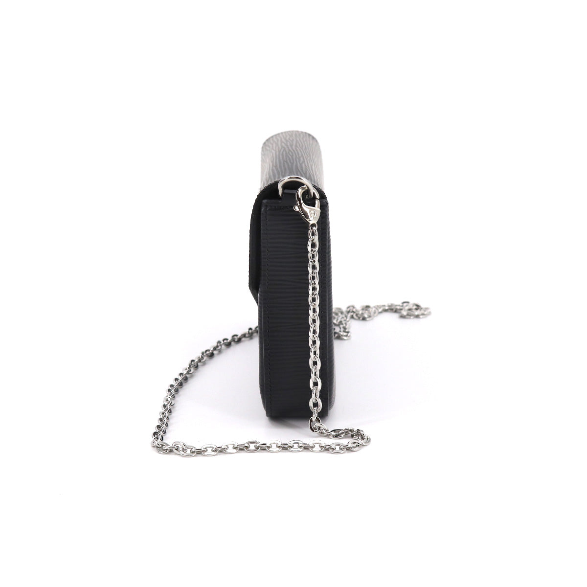 Louis Vuitton Epi Pochette Felicie Chain Wallet Leather Noir Black