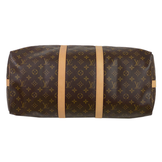 Louis Vuitton Keepall Bandouliere Boston Bag Monogram Brown