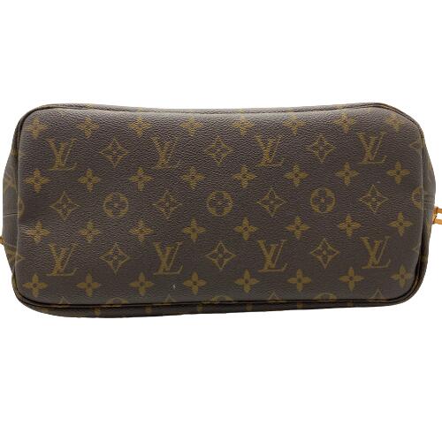 Louis Vuitton Neverfull MM Monogram Tote Bag Shoulder Bag Brown Gold Hardware