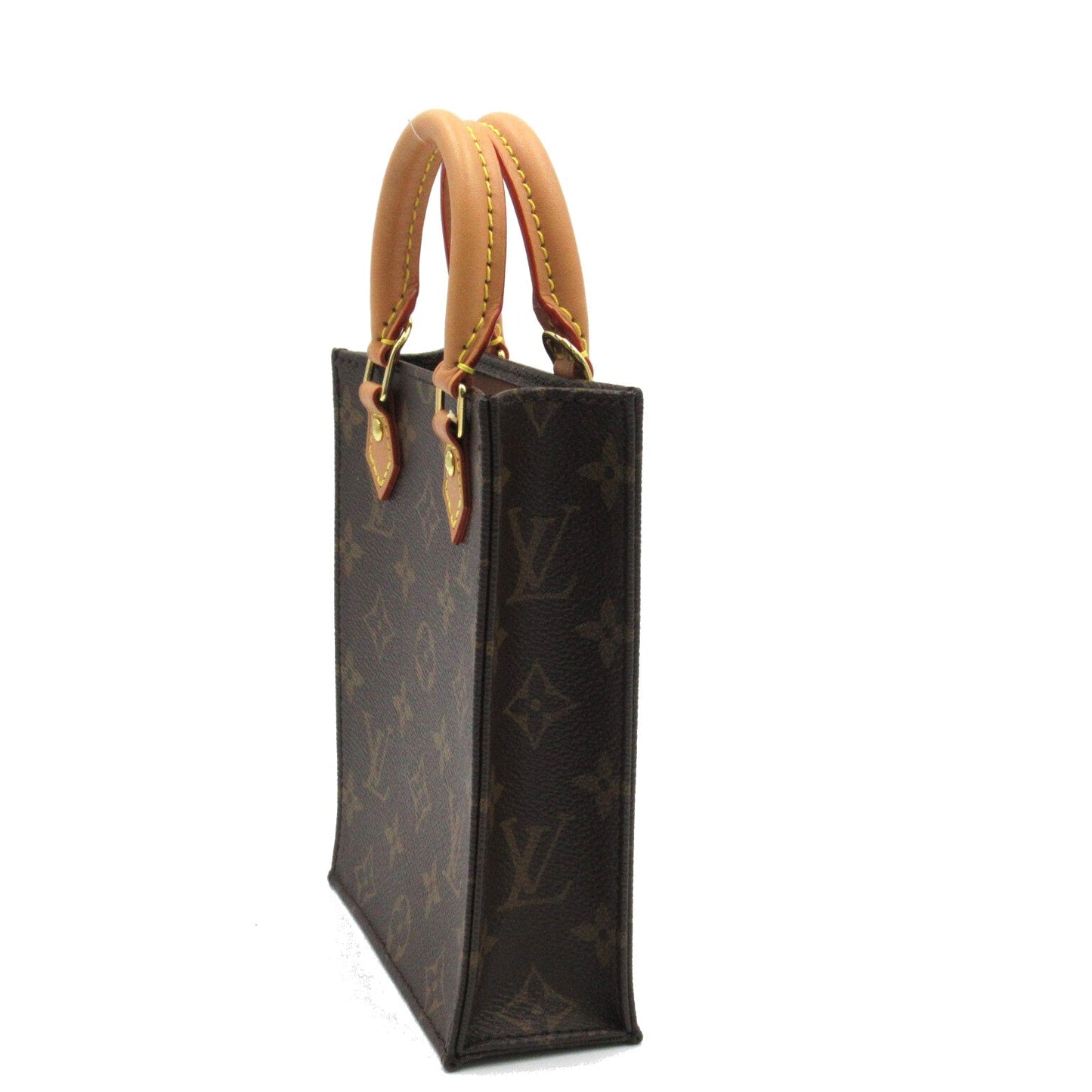 Louis Vuitton Petite Sac Plat Shoulder Bag Canvas Monogram