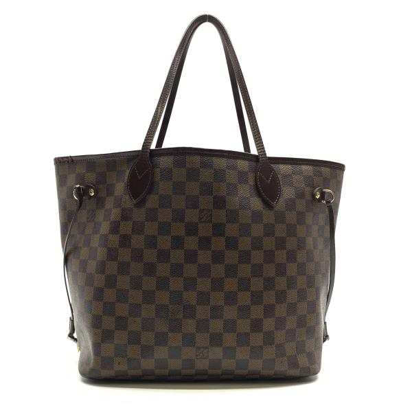 Louis Vuitton Neverfull Mm Tote Bag Shoulder Bag Damier Ebene