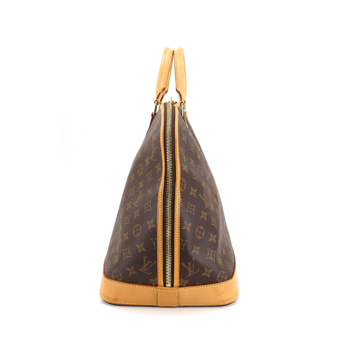 Louis Vuitton Monogram Alma Voyage MM Boston Bag Brown