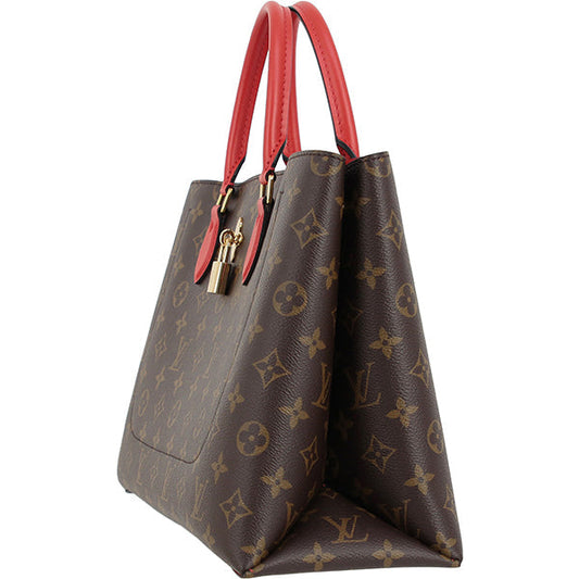Louis Vuitton Tote Bag 2 Way Bag Flower Tote Monogram Leather