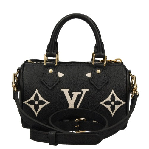 Louis Vuitton Shoulder Bag Monogram Implant Nano Speedy