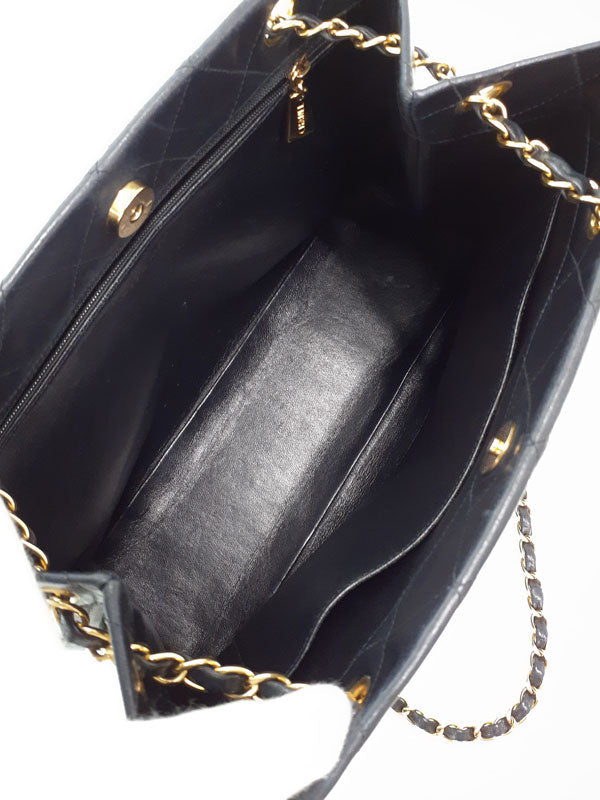 Chanel Matelasse Chain Shoulder Bag Black