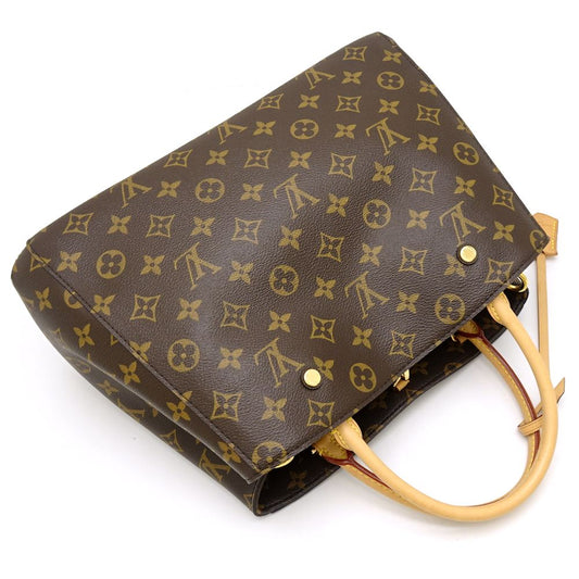 Louis Vuitton Monogram Montaigne MM Brown 2WAY Bag