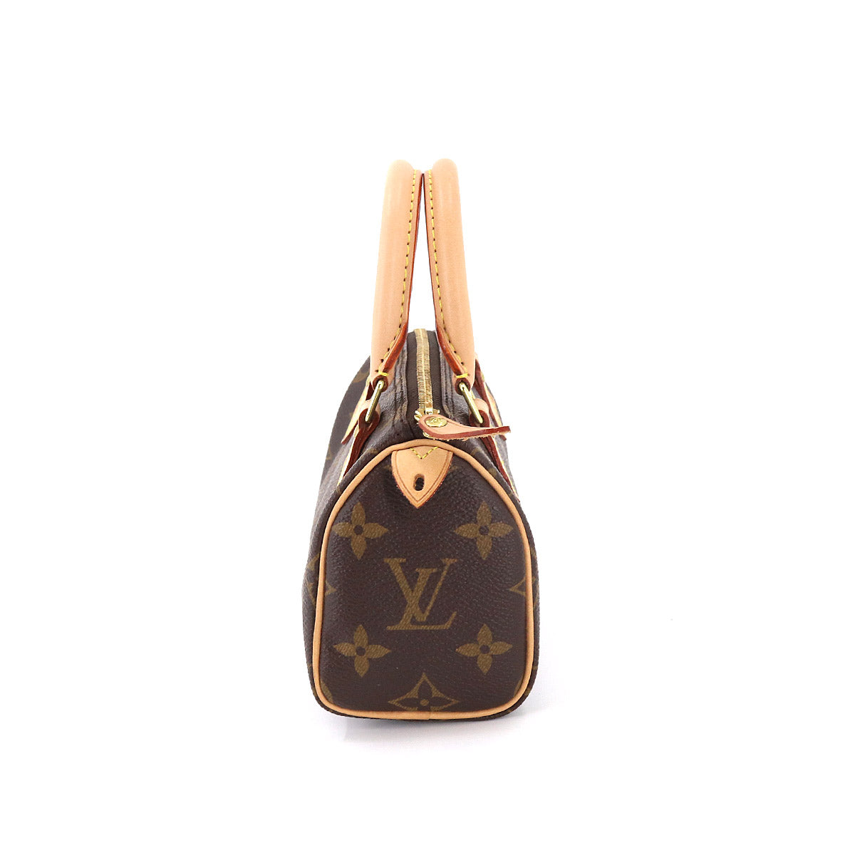 Louis Vuitton Monogram Mini Speedy Hand Bag Brown