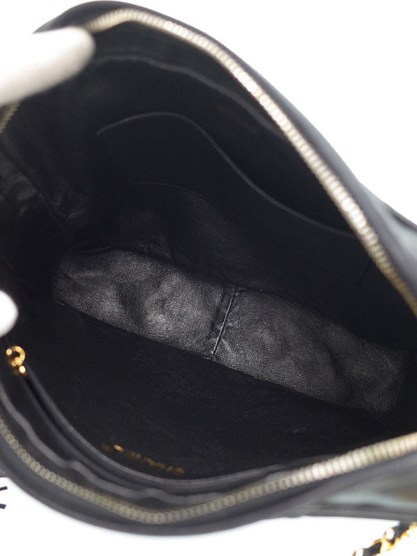 Chanel Matelasse Chain Lambskin Black Shoulder Bag