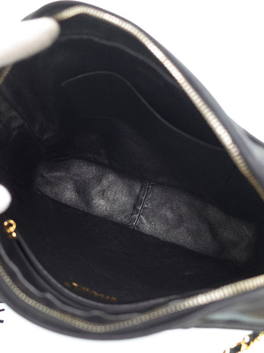 Chanel Matelasse Chain Lambskin Black Shoulder Bag