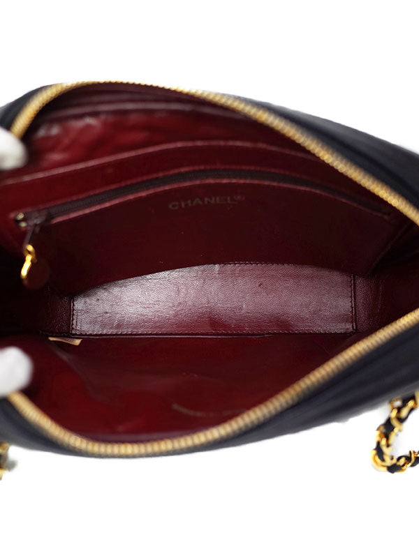 Chanel Matelasse Chain Shoulder Bag Black