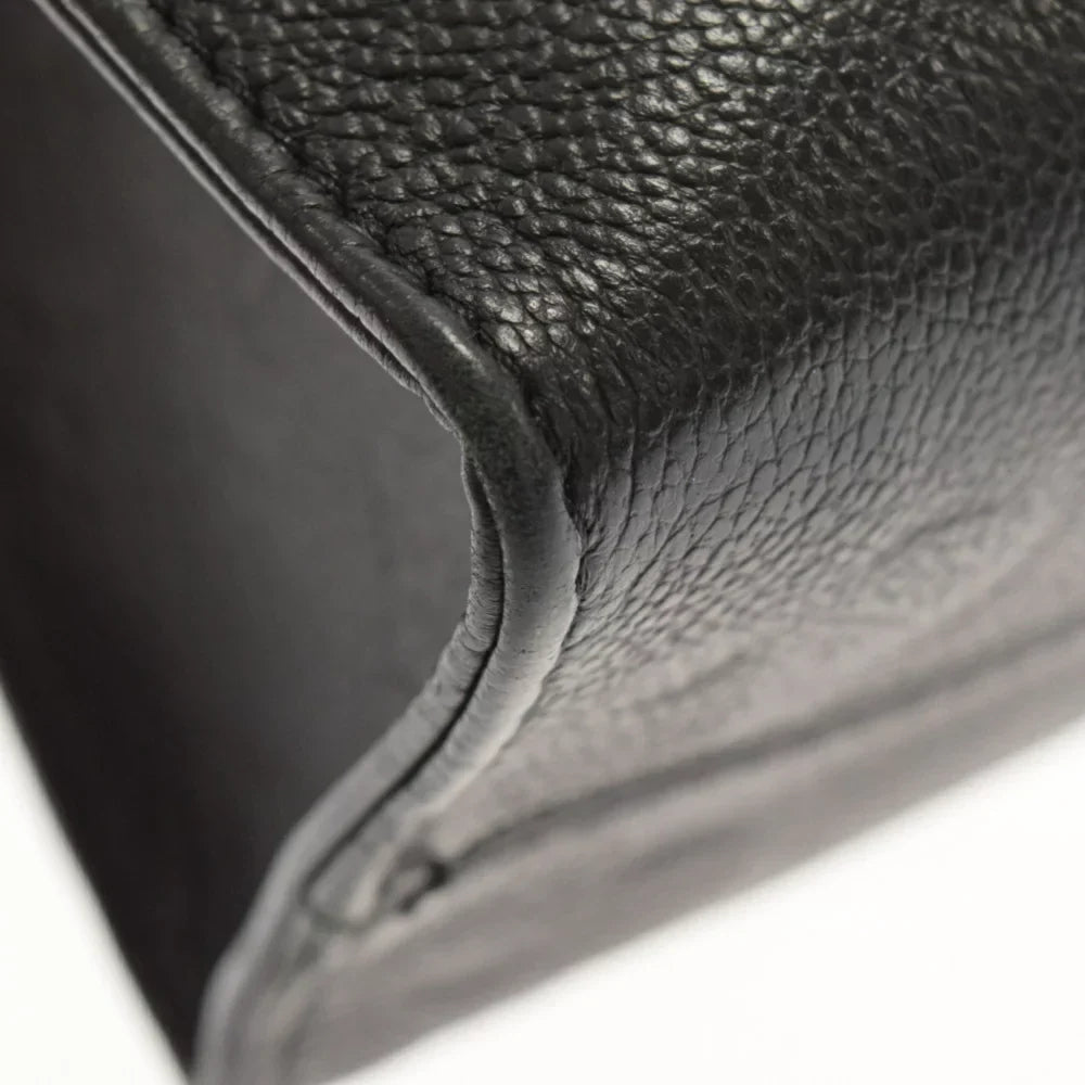 Louis Vuitton On The Go PM Shoulder Bag Implant Leather Noir Black