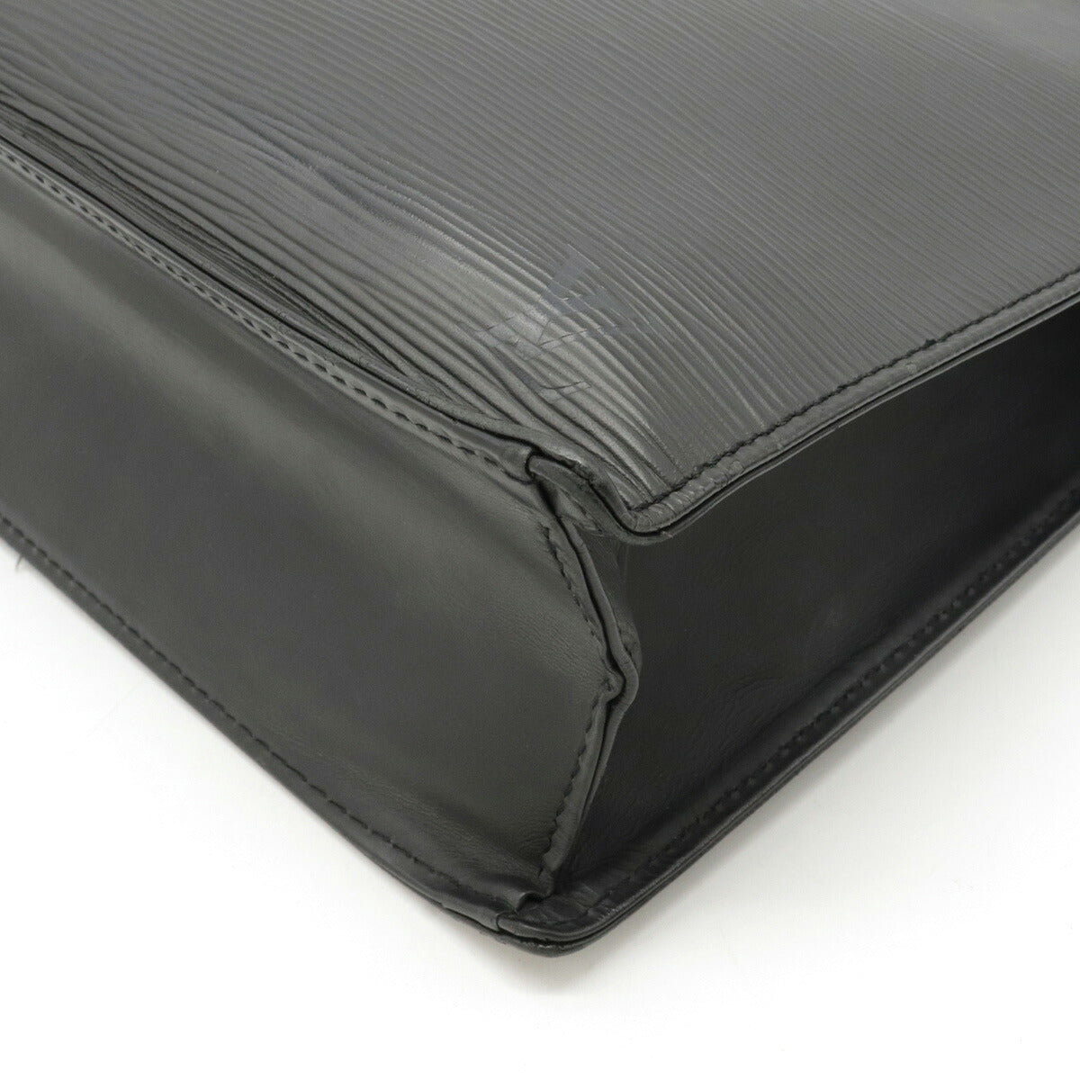 Louis Vuitton Epi Sac Plat PM Tote Leather Noir Black