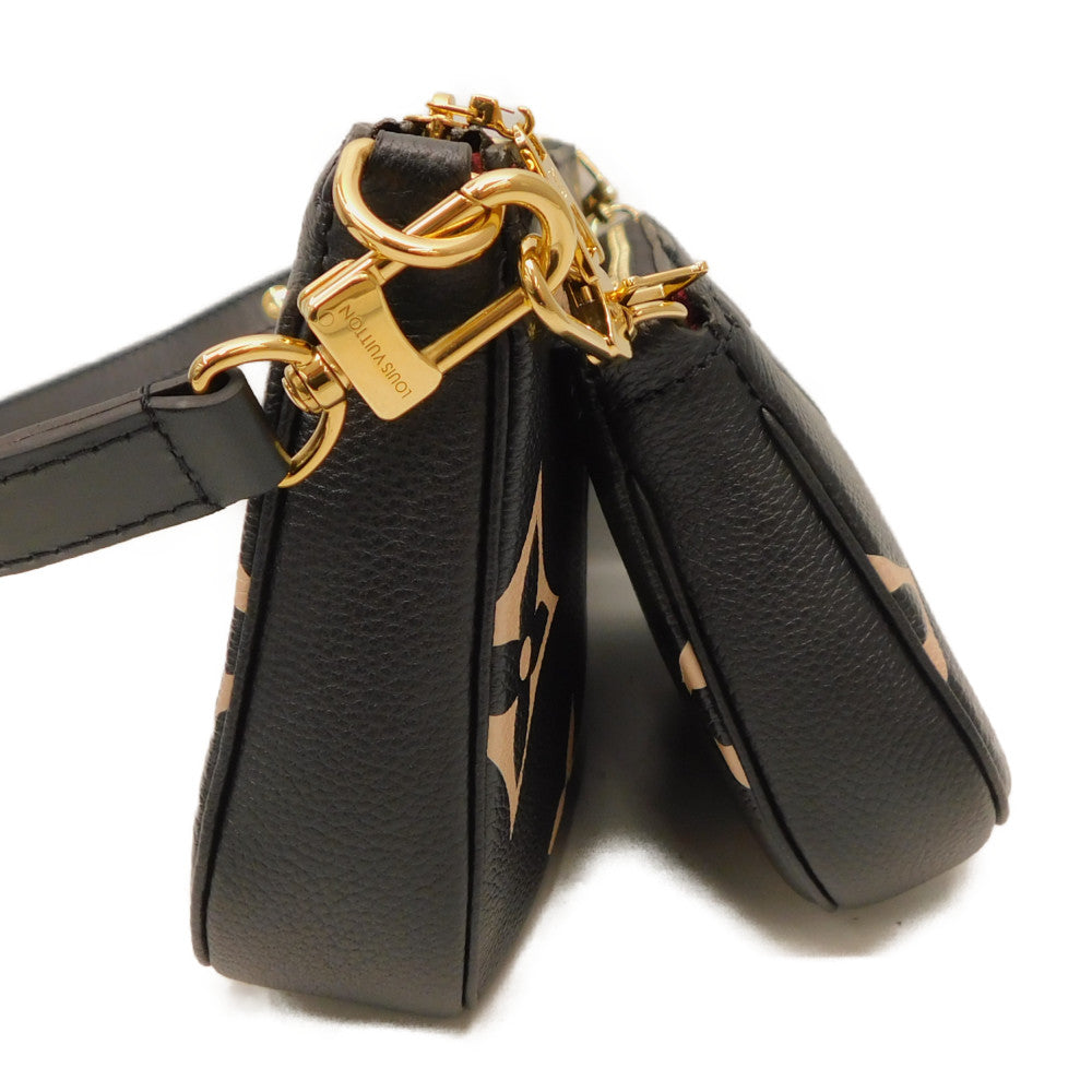 Louis Vuitton Multi Pochette Accessoire Monogram Emplant Black