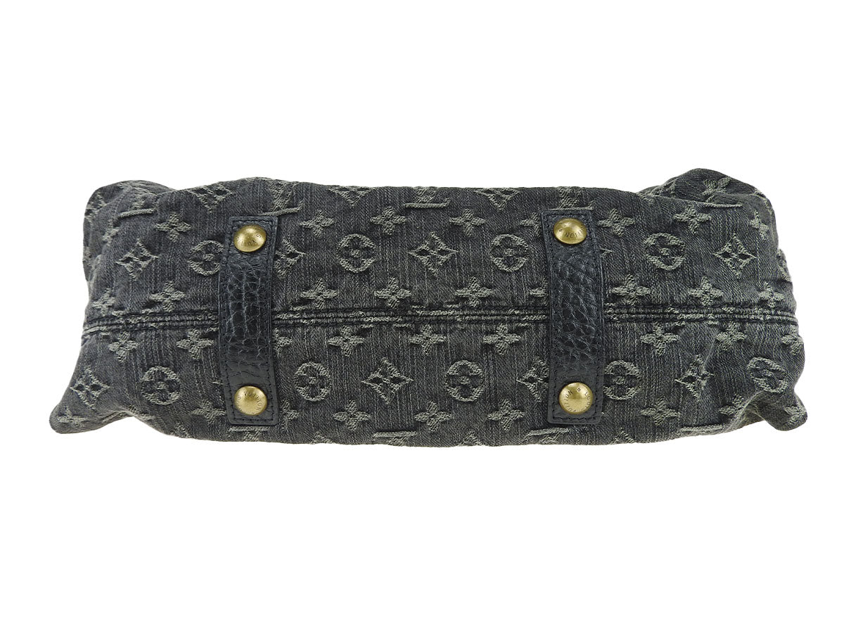 Louis Vuitton NeoCabby MM Noir Monogram Denim