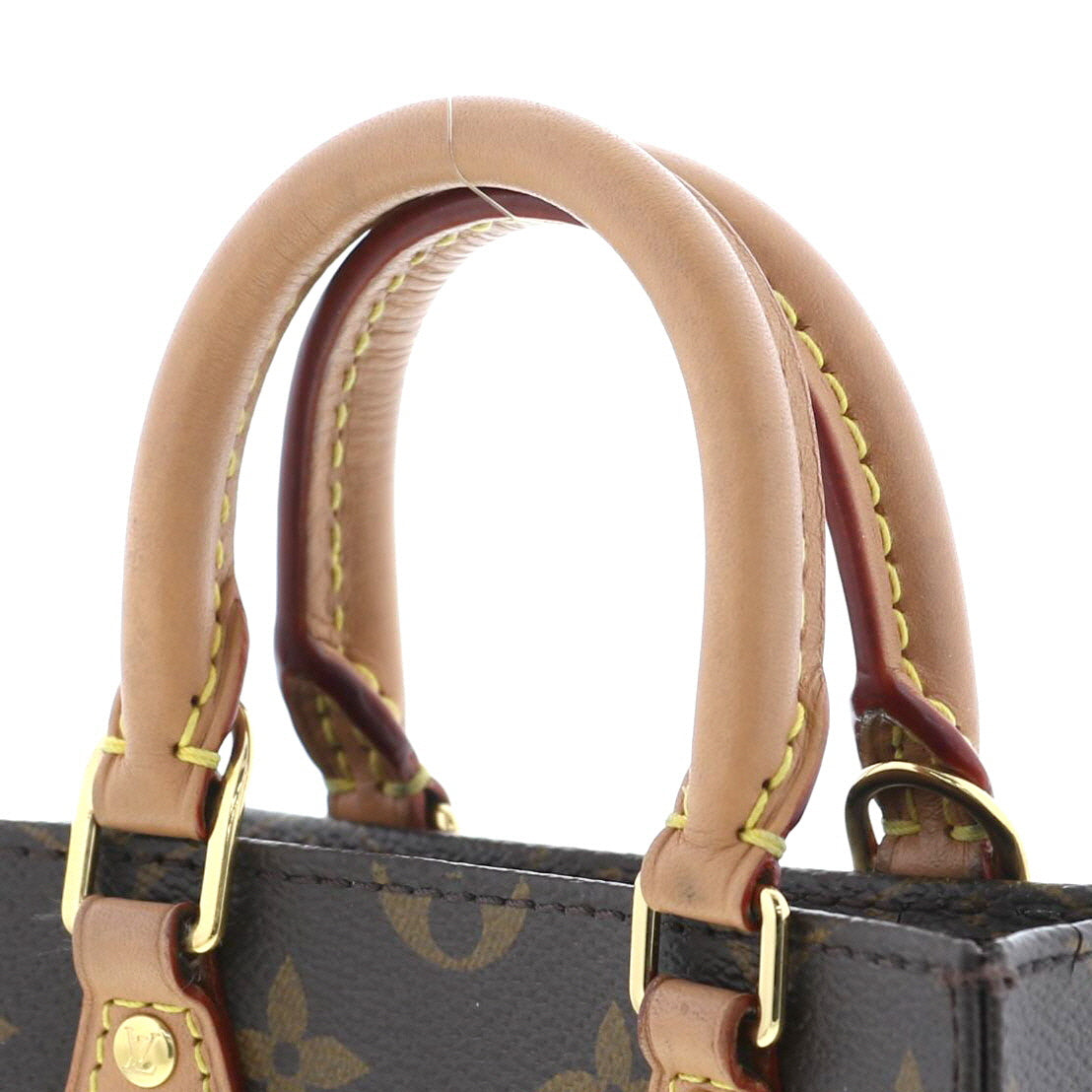 Louis Vuitton Petite Sac Plat Shoulder Bag Monogram Brown