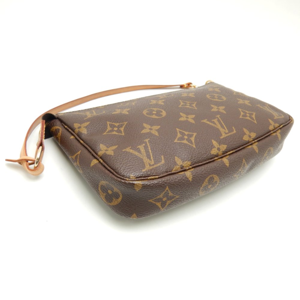 Louis Vuitton Monogram Pochette Accessoire Brown Accessory Pouch