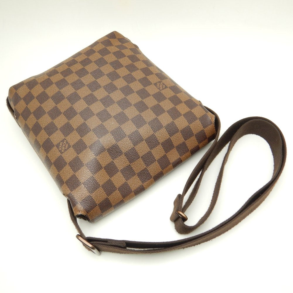 Louis Vuitton Damier Brooklyn PM Ebene Diagonal Shoulder Brown