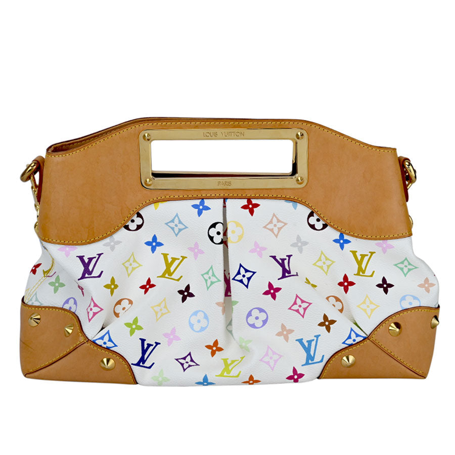 Louis Vuitton Judy MM Monogram Multicolor Bron 2way Handbag