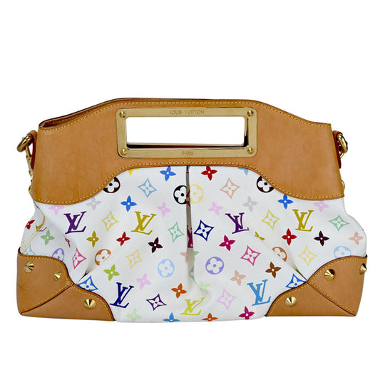 Louis Vuitton Judy MM Monogram Multicolor Bron 2way Handbag