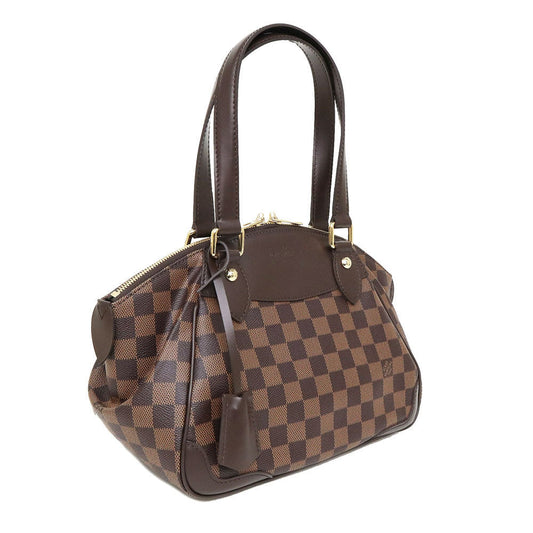 Louis Vuitton Verona PM Handbag Damier Leather Brown