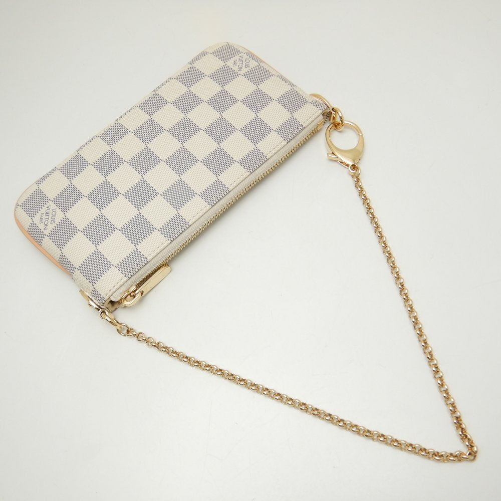 Louis Vuitton Damier Azur Pochette Mila MM Accessory Pouch