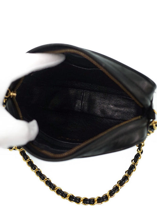 Chanel Matelasse Chain Shoulder Bag Black