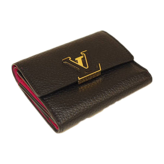 Louis Vuitton Portefeuille Capucines XS Noir Trifold Wallet