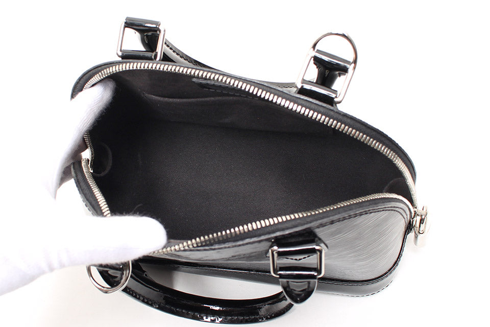 Louis Vuitton Electric Epi Alma BB Enamel Black Silver