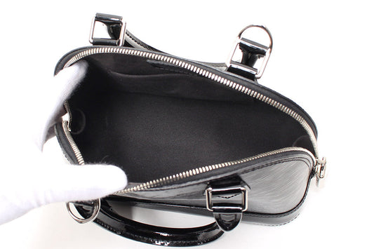 Louis Vuitton Electric Epi Alma BB Enamel Black Silver