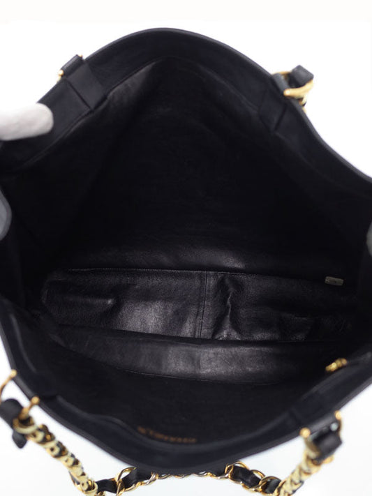 Chanel Coco Mark Chain Tote Bag Black