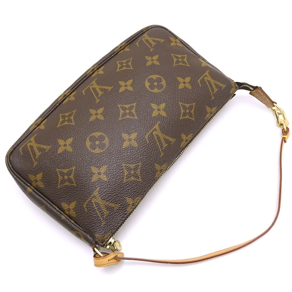 Louis Vuitton Monogram Pochette Accessoire Brown Accessory Pouch