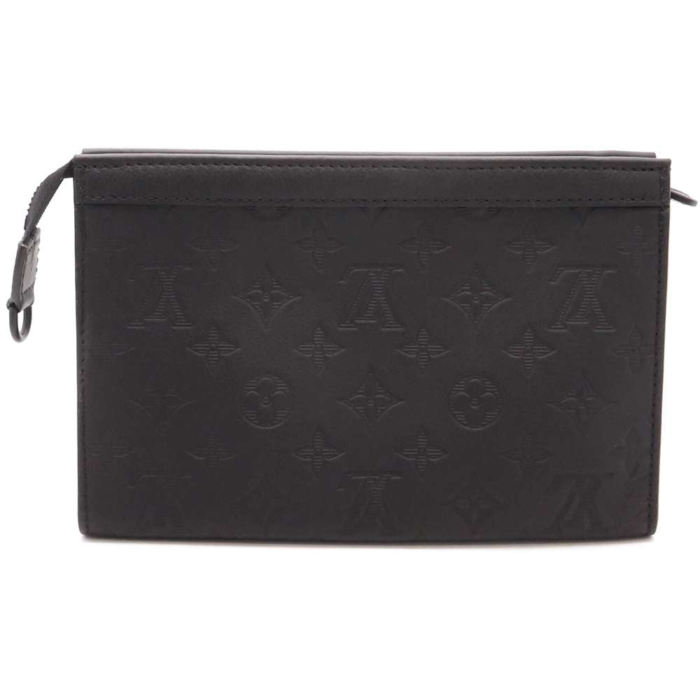 Louis Vuitton Shoulder Bag Monogram Shadow Gaston Wearable Wallet Black