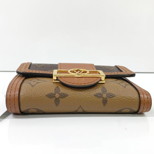 Louis Vuitton Brown Coin Case Portefeuille Dauphine Monogram Compact