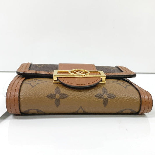 Louis Vuitton Brown Coin Case Portefeuille Dauphine Monogram Compact