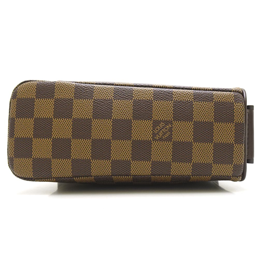 Louis Vuitton Damier Olaf PM Ebene diagonal shoulder brown