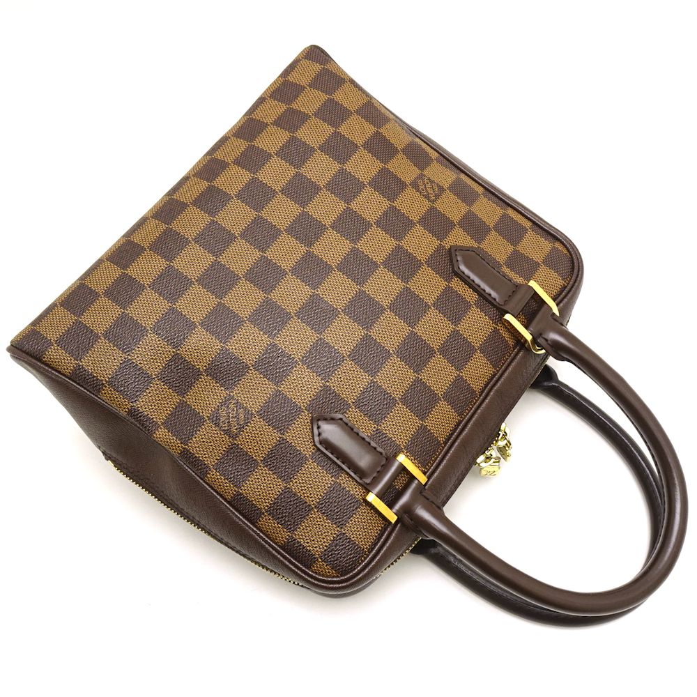 Louis Vuitton Damier Brera Ebene Handbag Brown