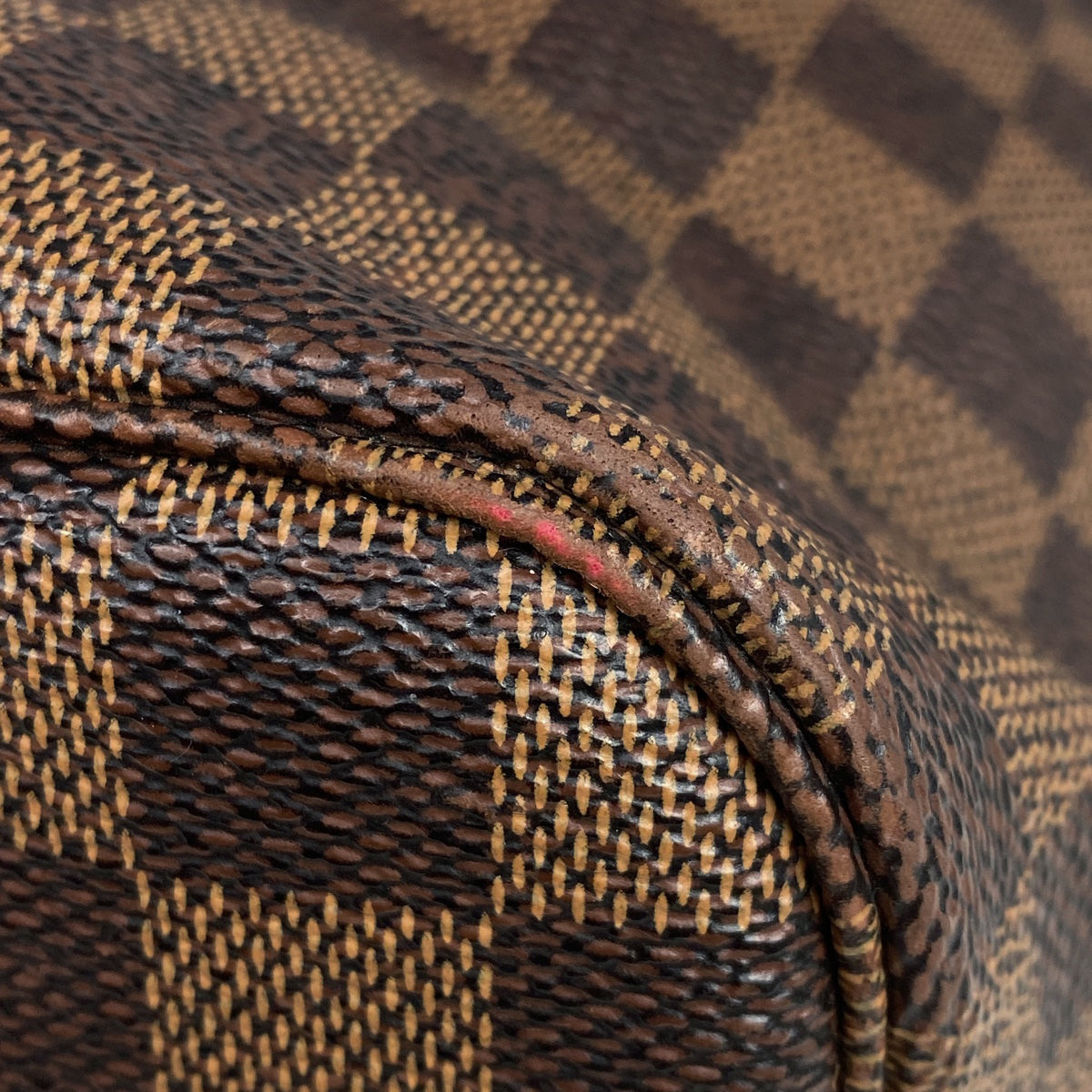 Louis Vuitton Neverfull MM Shoulder Bag Shopping Tote Bag Damier Brown