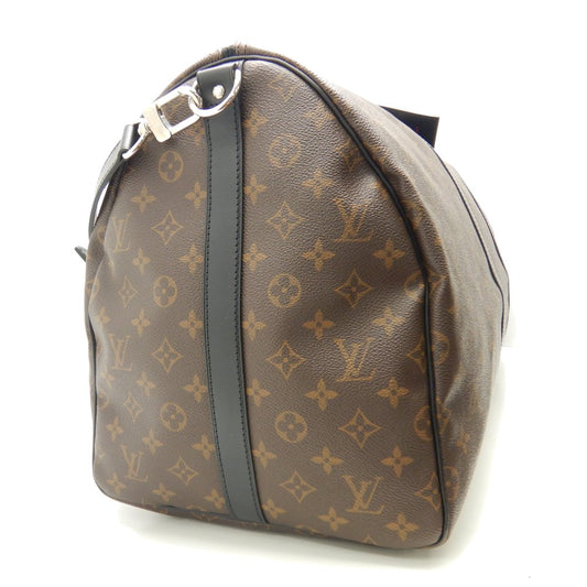 Louis Vuitton Monogram Macassar Keepall Bandouliere 55 Brown Boston Bag