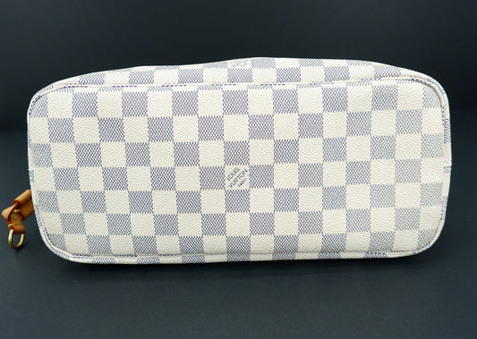 Louis Vuitton Neverfull PM Damier Azur Tote Bag Handbag