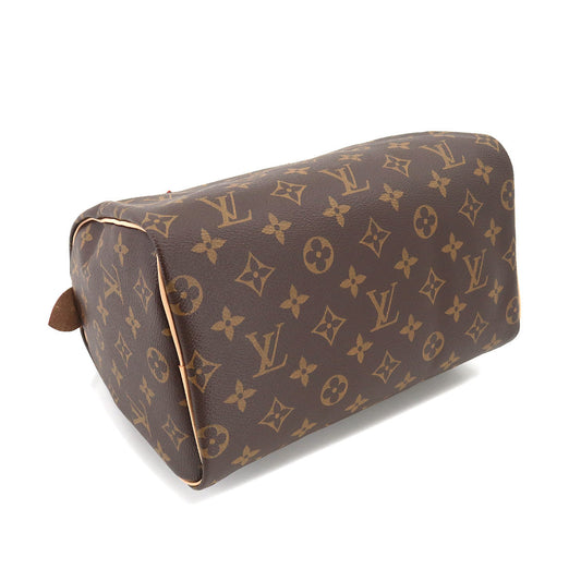 Louis Vuitton Monogram Speedy 25 Hand Bag Brown