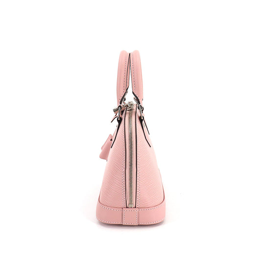 Louis Vuitton Epi Alma BB 2 Way Hand Shoulder Bag Leather Rose Ballerine