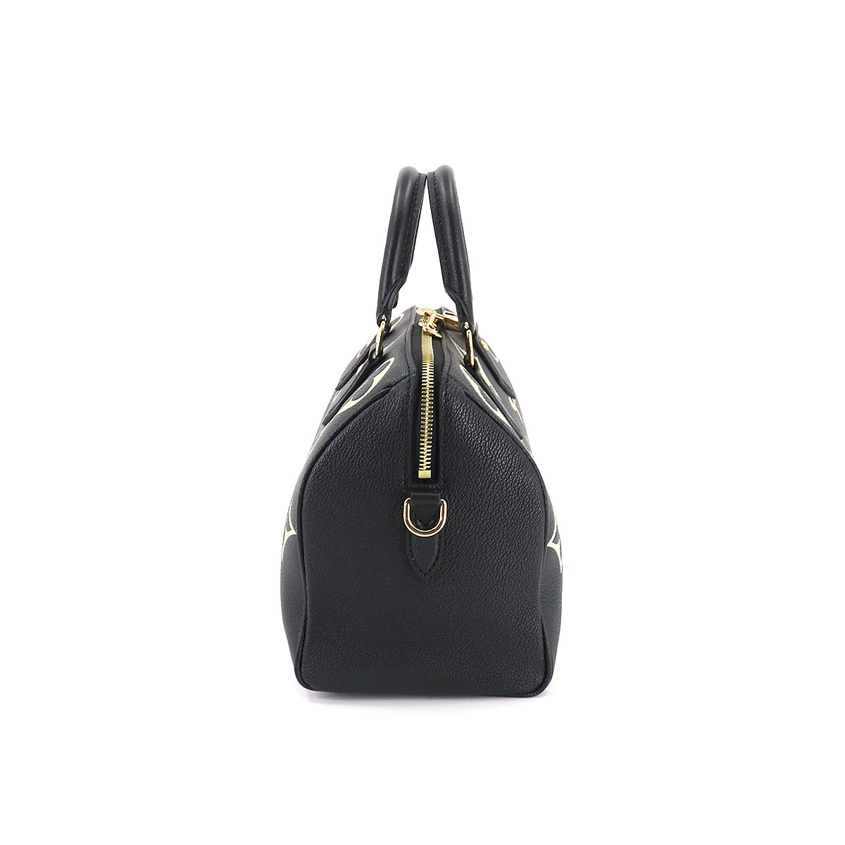 Louis Vuitton Bicolor Implant Speedy Bandouliere 25 Shoulder Bag Black