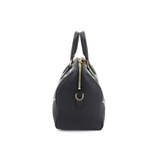 Louis Vuitton Bicolor Implant Speedy Bandouliere 25 Shoulder Bag Black