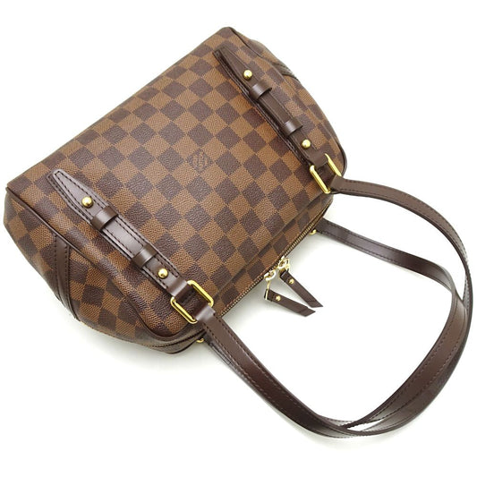 Louis Vuitton  Damier Belmont PM Ebene Tote Bag Shoulder Brown
