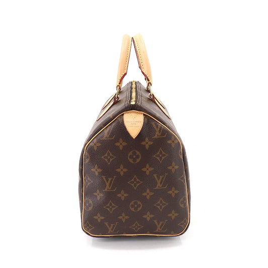 Louis Vuitton Monogram Speedy 30 Hand Bag Brown