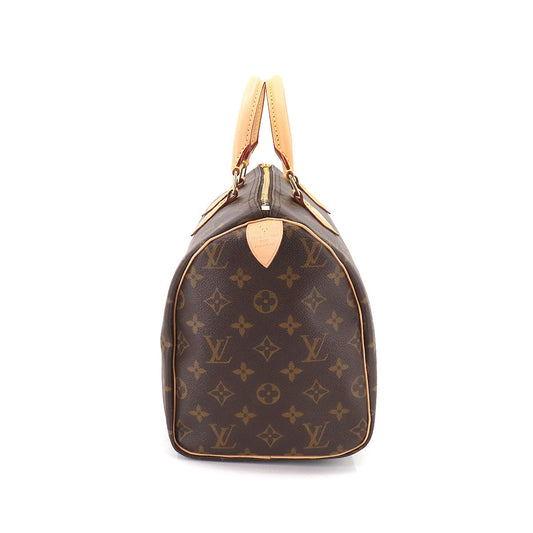 Louis Vuitton Monogram Speedy 30 Hand Bag Brown