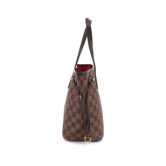 Louis Vuitton Damier Neverfull PM Tote Bag Ebene Brown