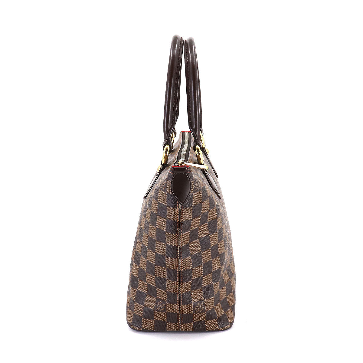 Louis Vuitton Damier Saleya PM Tote Bag Ebene Brown Gold Hardware