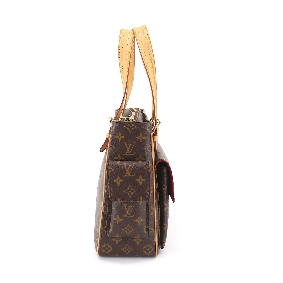 Louis Vuitton Multipli Cite Monogram Canvas Shoulder Bag Brown